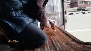 Removing Rust from Van Floor