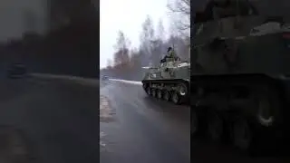 Под Гомелем заметили колонну бронетехники ВДВ России