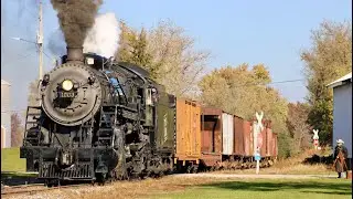 SOO Line 1003 photo runby at Brandon, WI with lots of bark and whistle. 10-26-25  