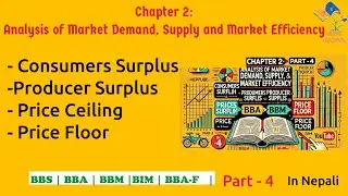 Part 3 Consumer surplus producer surplus price ceiling and Floor| Microeconomic | BBA BBS BBM|Nepali
