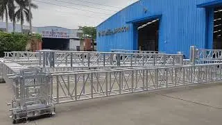 fork truss tower in event truss system