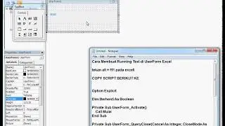 Cara Membuat Running Text di UserForm Excel