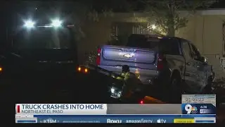 2 hurt when vehicle crashes into home in Northeast El Paso