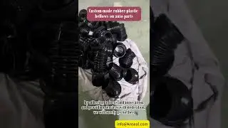 Custom made rubber plastic bellows on auto parts from knseal #factoryproducts  #factory #automobile