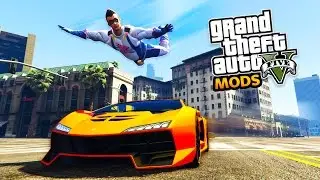 GTA 5 Mods - SUPERHERO FLYING MOD!!! FIGHTING CRIME in LOS SANTOS! (GTA 5 Mods Gameplay)