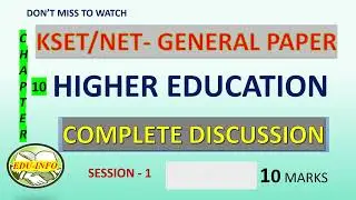 KSET/NET GENERAL PAPER-HIGHER EDUCATION
