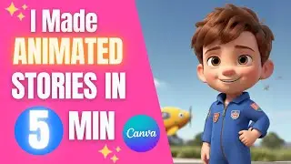 How to create Animated Cartoons In Canva Step By Step Tutorial (2024 )