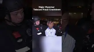 10 major telecom fraud suspects were escorted back to #china from #myanmar on Tuesday. #shorts