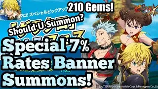 DOUBLE RATES??? 7% Banner Summons! | Seven Deadly Sins Grand Cross of Light and Darkness