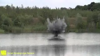 Spr&aelig;ngninger - flere spr&aelig;ngninger af ladninger p&aring; 1Kg formbart spr&aelig;ngstof