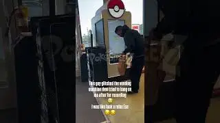 POKEMON VENDING MACHINE GLITCHER TRIES TO INTIMIDATE RECORDER AFTER BEING CAUGHT, 18 ITEM COMEUP😳📹