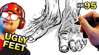 Manga Drawing Challenge #95 &ndash; Ugly Feet