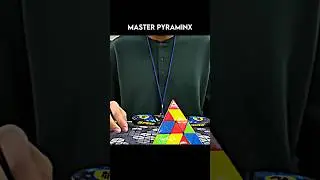 Solve master pyraminx cube world record [18.99 seconds] #viral #rubikscube #shorts