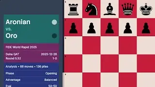 Rapid | Aronian vs Oro &mdash; World Rapid 2025 (Round 5.52)
