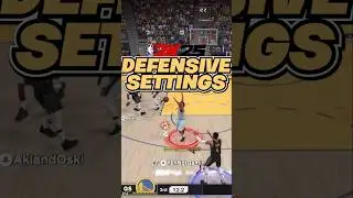HOW TO ADJUST DEFENSIVE SETTINGS #nba2k #shorts