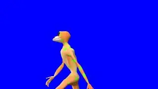 Patila - 2 animated cgi blue screen chroma video// Patila 2 blue screen video for vfx use