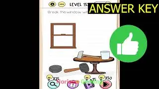 Brain Test Tricky Puzzles LEVEL 153 Break the window with the stone - Gameplay Walkthrough Android