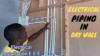 @ElectricalInstallationEEE Как установить ПВХ-кабелепроводы и электрические коробки в гипсокартон...