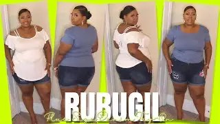 RUBUGIL PLUS SIZE DENIM SHORTS TRY ON HAUL | SIZES 14W-26W