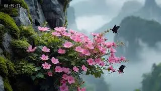 Peaceful Flowers and Butterflies for Calm Relaxation and Inner Harmony