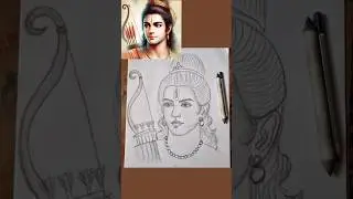 How to draw Lord Ram drawing