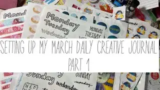 Setting up my March daily creative journal / fauxbonichi
