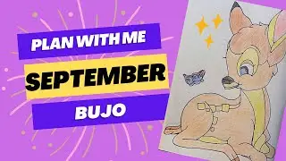 PLAN WITH ME | September Bullet Journal | Bambi theme