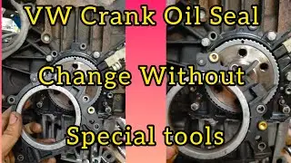 VW Golf Flywheel.Volkswagen 1.4TSI Crank Oil seal replancement.Without special Tools.မိန်းဝိုင်းစီး