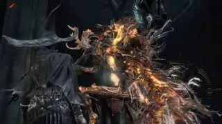 bloodborne Laurence battle NG overlevel with whirligig saw, beast pellet and bolt paper