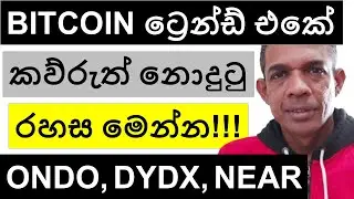BITCOIN ට්‍රෙන්ඩ් එකේ කව්රුත් නොදුටු රහස මෙන්න!!! | ONDO, DYDX, TON, POL, AND NEAR | ALTCOINS