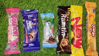 Satisfying Video Asmr Unboxing GIANT Sweets Chocolate and Rainbow Lollipops with Candy Cutting Asmr.