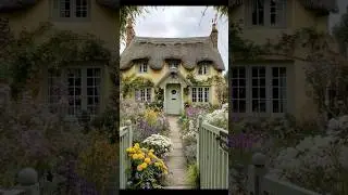 Cottage Style Interior, Peaceful Living, Serene Moments in a Dreamy Country Home