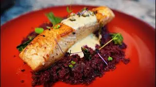 Fine Dining at Home: Halibut with Mustard Caper Cream Sauce