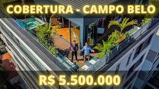 COBERTURA NOVA E REFORMA IMPECÁVEL À VENDA PORTEIRA FECHADA NO CAMPO BELO