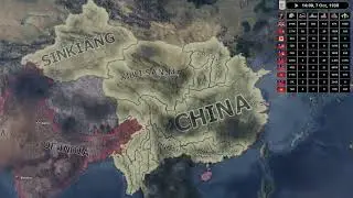 1937 UK and it's colonies vs The Chinese United Front - Hoi 4 Timelapse