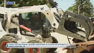 Iowa Air National Guard Assisting In Clean Up Efforts