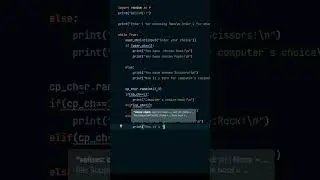 Rock Paper Scissors Game in Python 