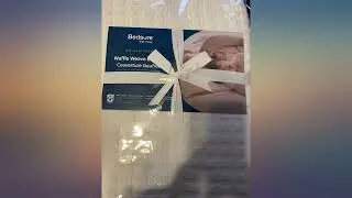 Bedsure Waffle Cotton Blanket Bamboo - Waffle Weave Blanket Queen Size, Soft review