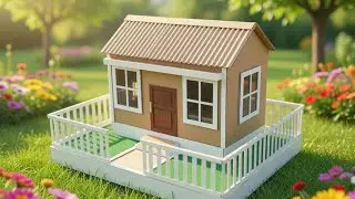 How to Make a Mini Cardboard House | DIY Step by Step