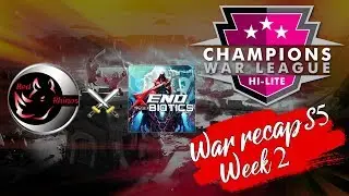CWL Season 5 - Hi Lite - Week 2 Red Rhinos vs Xenobiotics
