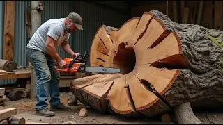 Incredible Craftsmanship: Shaping Twisted, Ugly Logs into Unique and Creative Interior Designs