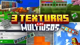 TOP 3 TEXTURAS MULTIUSOS PARA MINECRAFT BEDROCK 1.21 