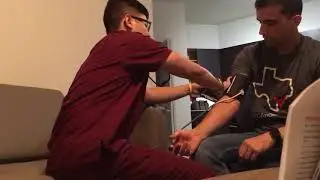 General survey + vital signs (PT)