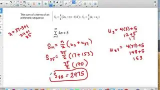 Video Finding sum from Sigma notation