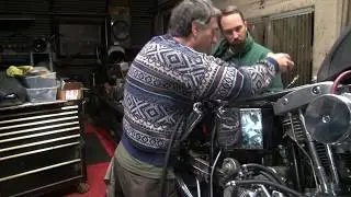 #101 1974 shovelhead 74ci fx bobber chopper get running new bike build harley by tatro machine