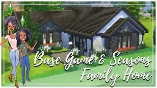 ☀️🍁❄🌱BASE GAME & SEASONS Family Home | The Sims 4 | Speed Build