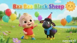 Baa Baa Black Sheep Learn Colors &ndash; Nursery Rhyme, Toddler Color Learning, Fun Sheep Adventure Zuzu