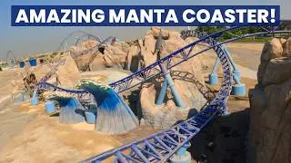 Manta Front Row POV SeaWorld Abu Dhabi Intamin Multi-Launch Coaster