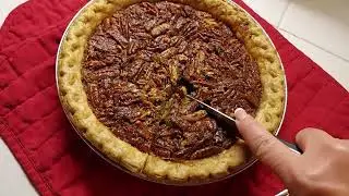 Простой домашний пирог с орехами пекан