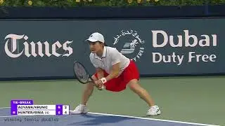 Shuko Aoyama + Alexsandra Krunic vs Storm Hunter i Kateřina Siniakov&aacute;, QF Set 1 Tie-break, Dubaj